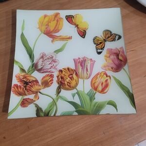 Michel Design Glass Plate